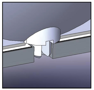 Mechanical attachment of an optic